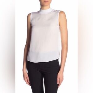 Vince Women's Rib Trim Silk Tank Top